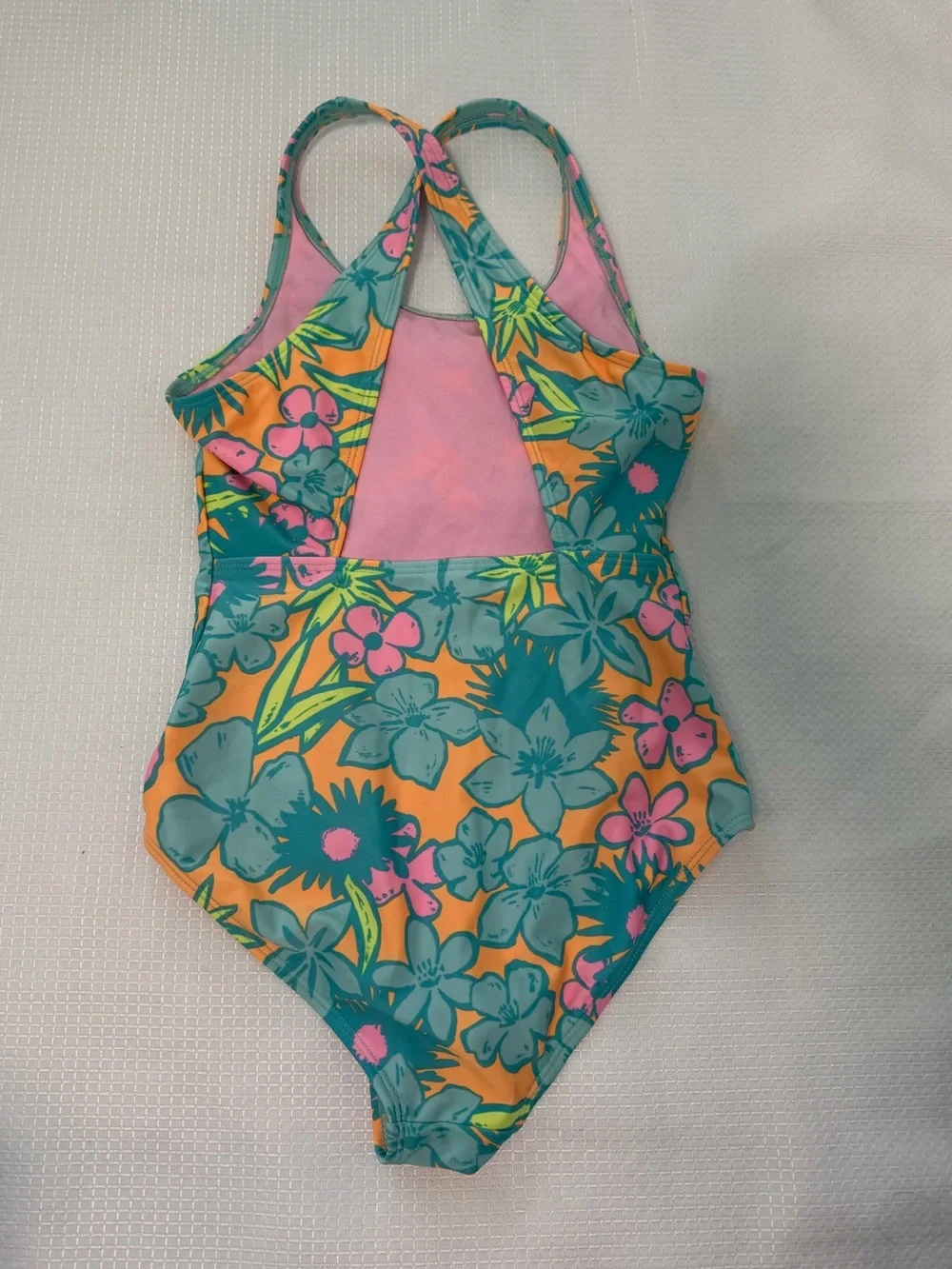 Girls Swimsuit Bundle Summer Vacation Crewcuts  Floral Sz 6/7